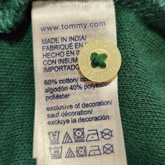 Tommy Hilfiger Polo Shirt Size XL Green Regular Fit New - Picture 6 of 8